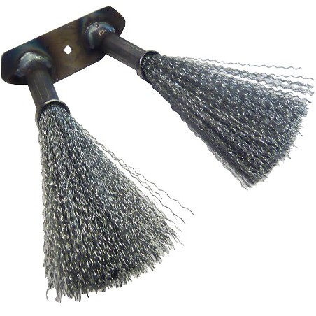 Set de 4 sections de 2 brosses type fil ondulé