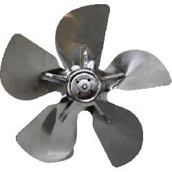 Hélice hélicoïde à 5 pales en aluminium pour ventilateur et chauffage