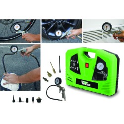 Compresseur sans cuve 1100w avec poignée et embouts de gonflage marque Build worker référence MCH1100-180 compresseurs non lubri 2