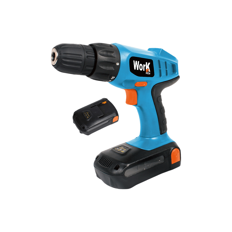 Perceuse visseuse18v - 2 batteries -lithium Work men réf WMPRT18LI2-BM