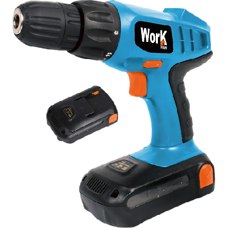 Perceuse visseuse18v - 2 batteries -lithium Work men réf WMPRT18LI2-BM