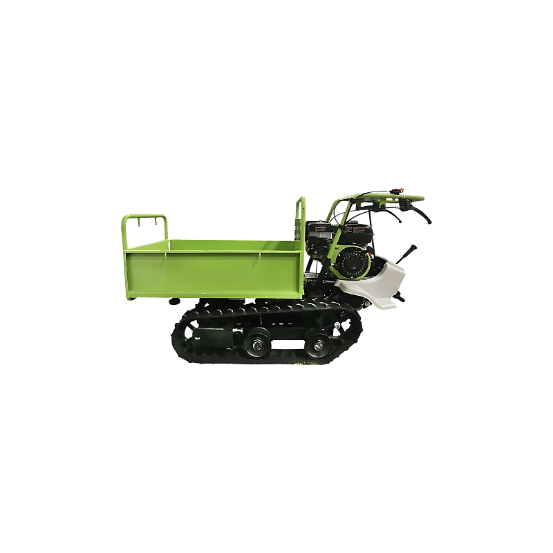 Brouette de transport à chenilles ohv 7cv 320 kg avec benne extensible marque Groway réf 92A032B7 brouette et mini dumper thermi