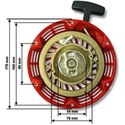 Lanceur de rechange pour moteur thermique 4 temps lifan / loncin 5,5 et 6,5cv marque ref 8830103 lanceurs pour moteurs thermique 2