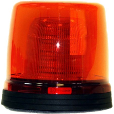 Gyrophare orange a LED, fixation fixe 1 point M12, 12 et 24 V