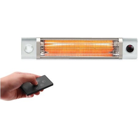 Chauffage infrarouge noir 2500 W pour 20m2 télécommandé
