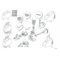 Kit bielle et piston ol200 rechange compresseur Mecafer nuair 9429011 2