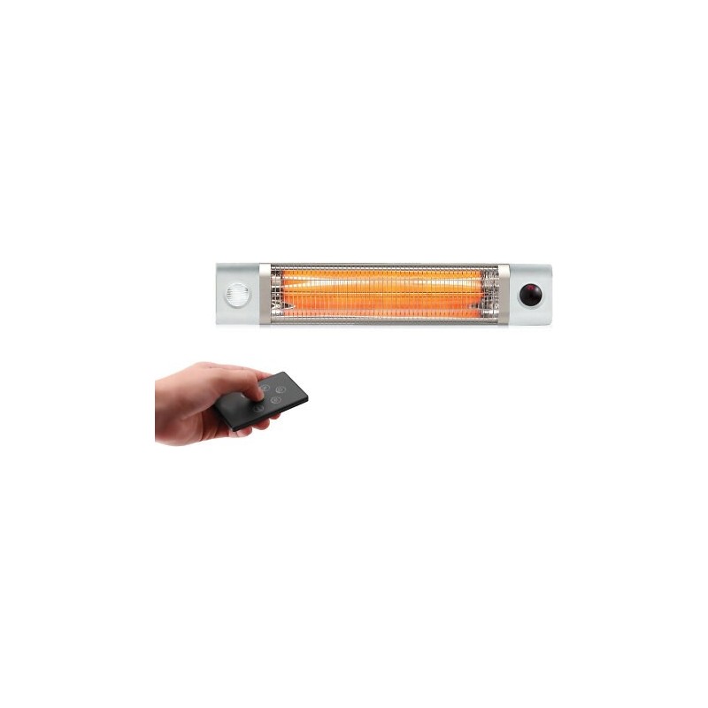 Chauffage infrarouge blanc 1800 W 10m2 télécommande
