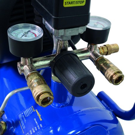 Compresseur à piston 2cv 24 L GoodYear GY16224D et pièces de rechange