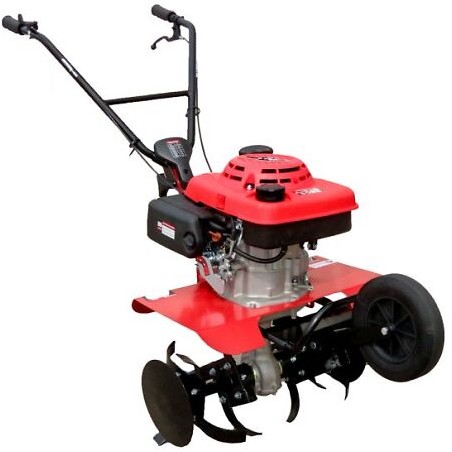 Motobineuse thermique 4 CV largeur de travail 40 cm.