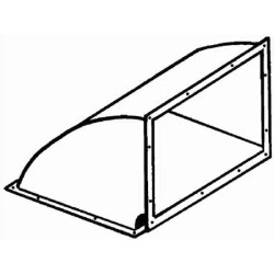 Plénum rectangulaire 90° SOVELOR chauffage fixe d’atelier SF190