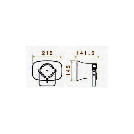 Haut parleur 50 W a monter sous capot moteur, 123 dB neodynium