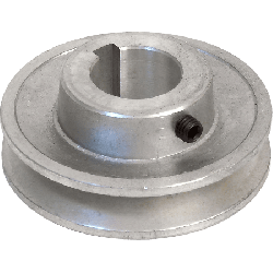 Poulie aluminium Fartools pas chère à gorge trapezoidale diamètre 80 mm axe 28 mm