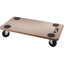 Plateau roulant 58x29cm -200kg Work men réf CARLEG200 manutention en vente chez