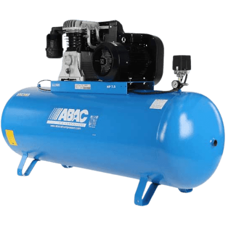 Compresseur cuve 500 litres, 7,5 cv, bicylindre fonte, 10 bars, triphasé 400 v, abac Abac 4116020252 en vente chez