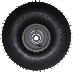 Roue pneumatique 11x4.00-4 grise pour Asso 67/76, Slalom 67/76/82, Eurosystems, pièce n°341012127