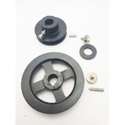 Kit poulie 20014034 clavettes visserie broyeur végétaux hyundai 15cv 2