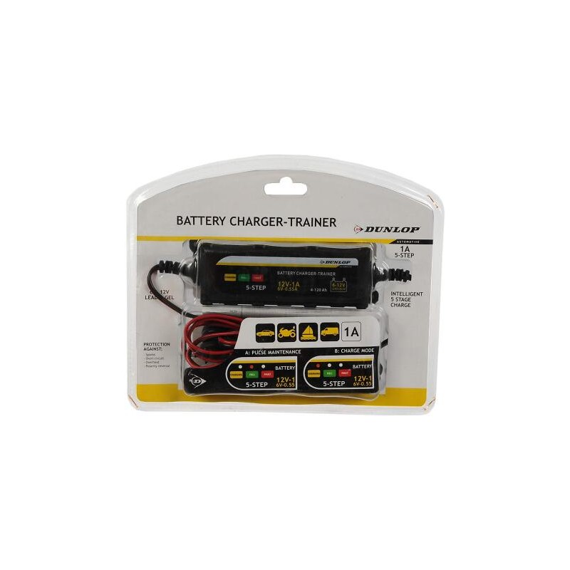 Maintien de charge de batterie DUNLOP 6 et 12 volts 1 ampere