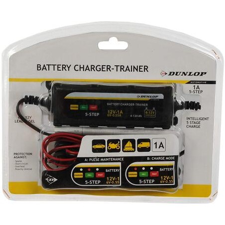 Maintien de charge de batterie DUNLOP 6 et 12 volts 1 ampere
