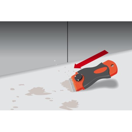 Grattoir plat pour plaquiste avec protection de lame