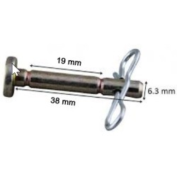Boulon goupille de sécurité pour fraise à neige Mecafer 2