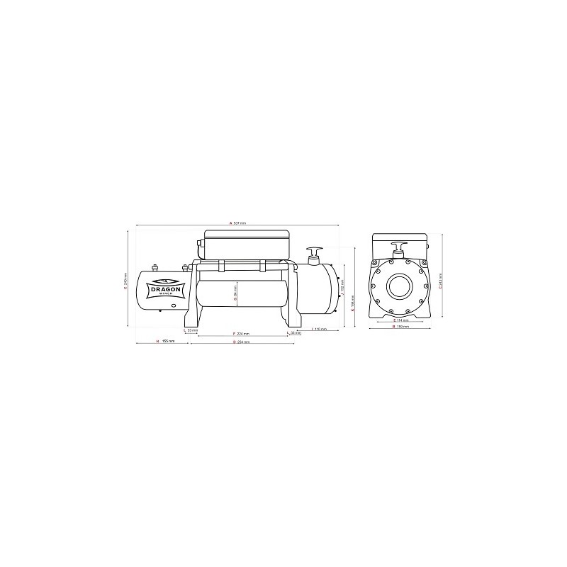 Treuil electrique 5,4 Tonnes 12 volts au moins cher chez .