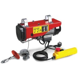 Palan electrique télécommandé avec poulie de mouflage