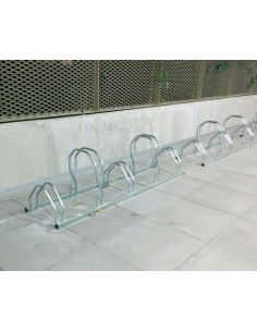 Ratelier vélo au sol haut et bas Pour ranger 5 vélos ou vélomoteurs 2