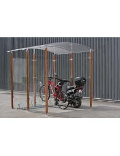 Abri a vélos design 4 x 4 mètres Esthétique et installation facile