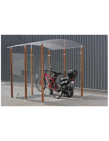 Abri a vélos design 4 x 4 mètres Esthétique et installation facile