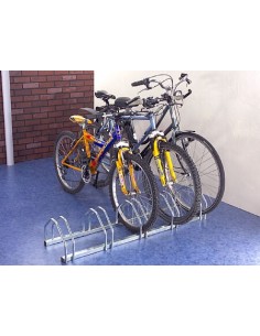 Ratelier vélo au sol face a face Pour ranger 5 vélos ou vélomoteurs