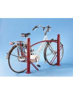 Range velo barrière CARTHAGENE zingué et bichromaté pour 2 vélos