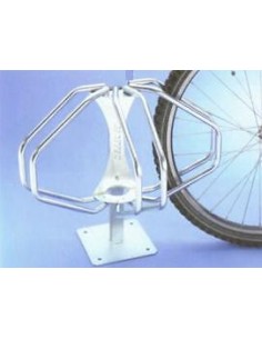 Ratelier 3 vélo sur pied ETOILE Rangement des vélos sur 120 degrés