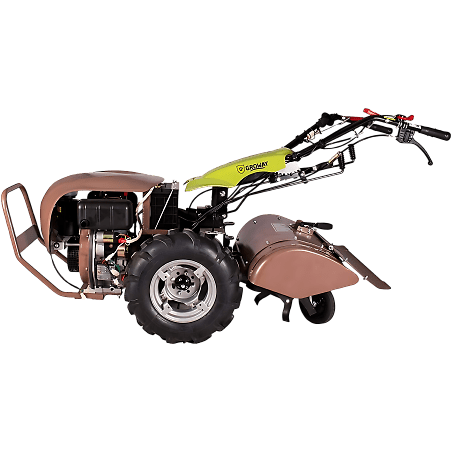 Rotofraise arrières panzer 6cv diesel démarrage électrique marque Groway ref 92720XBE