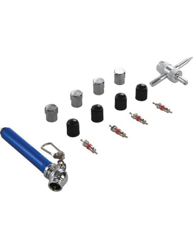 Coffret 14 pièces de réparation de valves de pneus 10 - 50 psi marque SILVERLINE