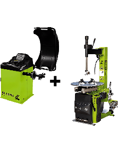 Lot équilibreuse et démonte pneus en 230V