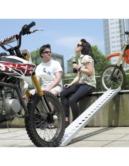 Rampe de chargement alu pour roue fine capacité 182 kg longueur 192 cm ref 30199