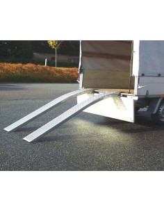 Deux rampes de chargement alu courbées - 2,5m - capacité 1000kg 2