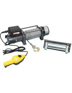 Treuil electrique a fixer 12 V Traction 4 tonnes cable de 29 mètres