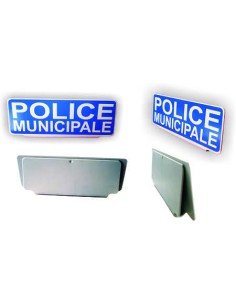 Clip plaque paresoleil Police Municipale Lot de 10 2