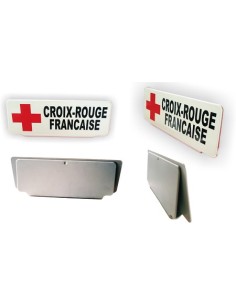 Clip plaque paresoleil CROIX ROUGE FRANCAISE Lot de 10