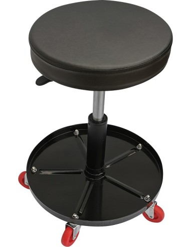 Tabouret d'atelier sur roulettes avec 6 compartiment marque référence 1418 siège et tabouret d'atelier