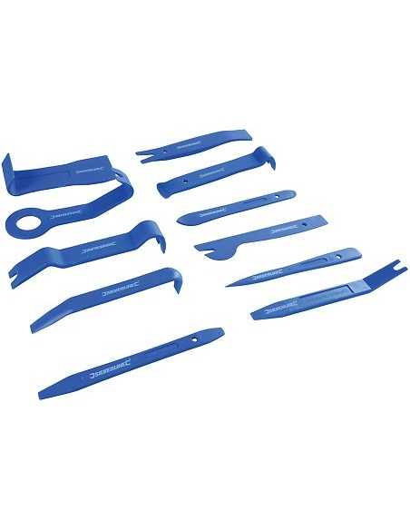 Jeu d'outils pour le démontage de garnitures de portières 11 pcs marque SILVERLINE