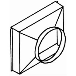 Adaptateur circulaire SOVELOR pour plénum 90° SF260