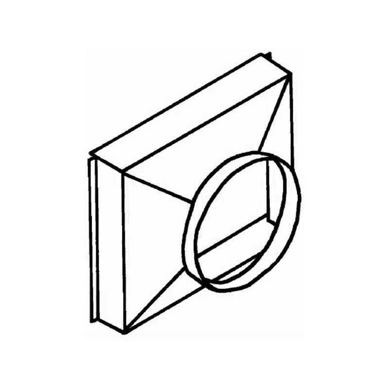Adaptateur circulaire SOVELOR pour plénum 90° SF260