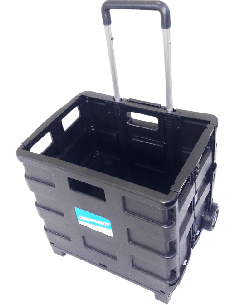 Chariot caisse pliante pour commissions charge 25 Kg