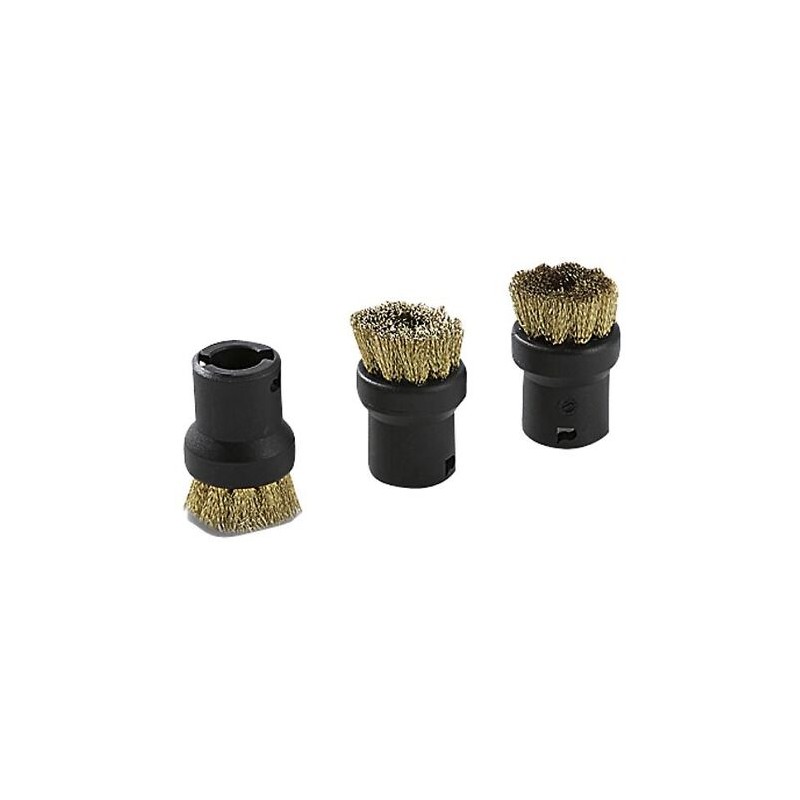 3 couronnes de poils durs laiton kit brosse noir marque Karcher référence 2-863-075-0 en vente chez