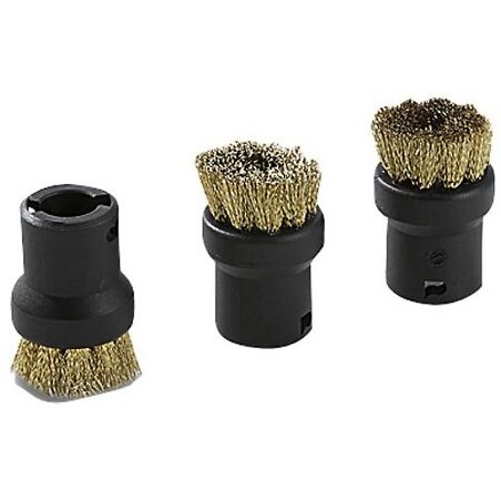 3 couronnes de poils durs laiton kit brosse noir marque Karcher référence 2-863-075-0 en vente chez