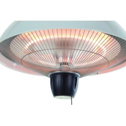 Lustre chauffant lumineux jusqu'à 8m2 1500 Watts blanc 2