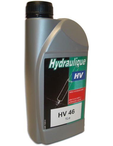 Bidon huile hydraulique iso HV46 professionnelle 1 litre vérin presse