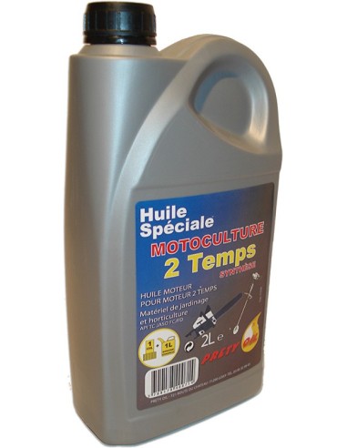 Bidon de 2 litres d'huile de mélange pour moteur 2 temps